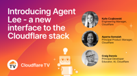 Thumbnail image for video "Introducing Agent Lee - a new interface to the Cloudflare stack"