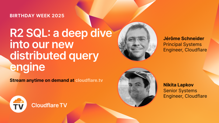 R2 SQL: a deep dive into our new distributed query engine - Cloudflare TV