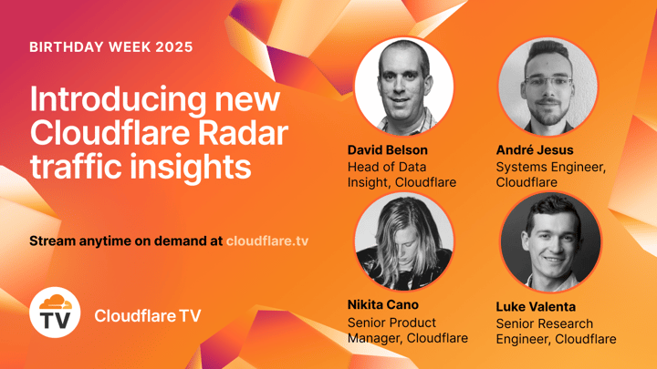 Thumbnail image for video "Introducing new Cloudflare Radar traffic insights"
