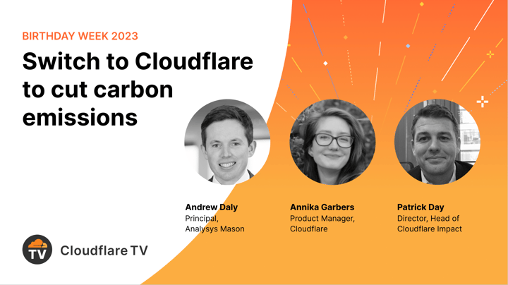 Thumbnail image for video "🎂 Switch to Cloudflare to cut carbon emissions"