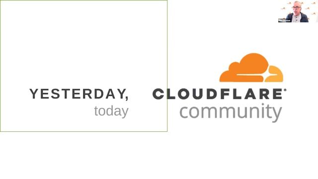 Thumbnail image for video "Yesterday, Today on the Cloudflare Community"