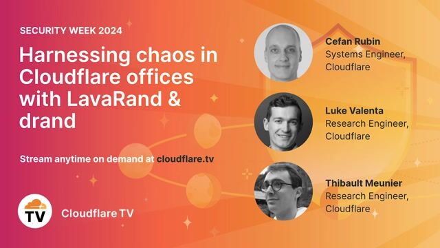 Thumbnail image for video "🔒 Harnessing chaos in Cloudflare offices with LavaRand & drand"