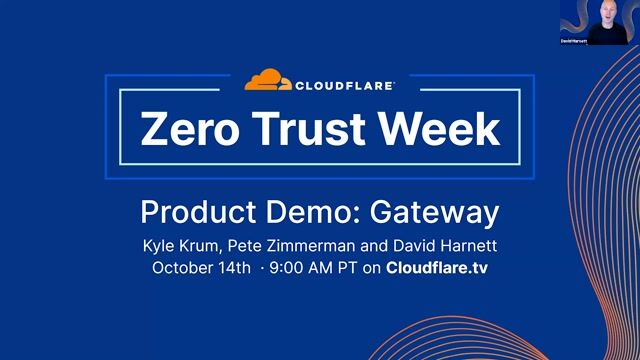 Thumbnail image for video "Zero Trust Week: New Product Demo — Cloudflare Gateway"