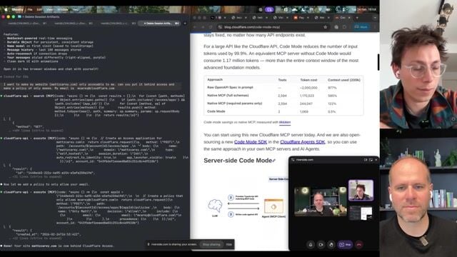 Thumbnail image for video "Code Mode: Giving AI Agents an Entire API in 1,000 Tokens (With Demos)"