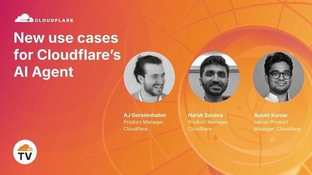 “New use cases for Cloudflare’s AI Agent”视频的缩略图