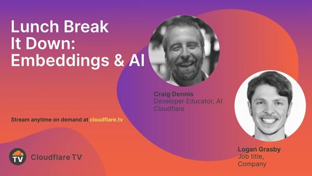 Thumbnail image for video "Lunch Break It Down: Embeddings & AI"