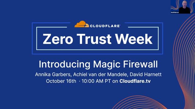 Thumbnail image for video "Zero Trust Week: New Product Demo — Magic Firewall"