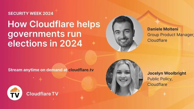 Thumbnail image for video "đź”’ How Cloudflare helps governments run elections in 2024"